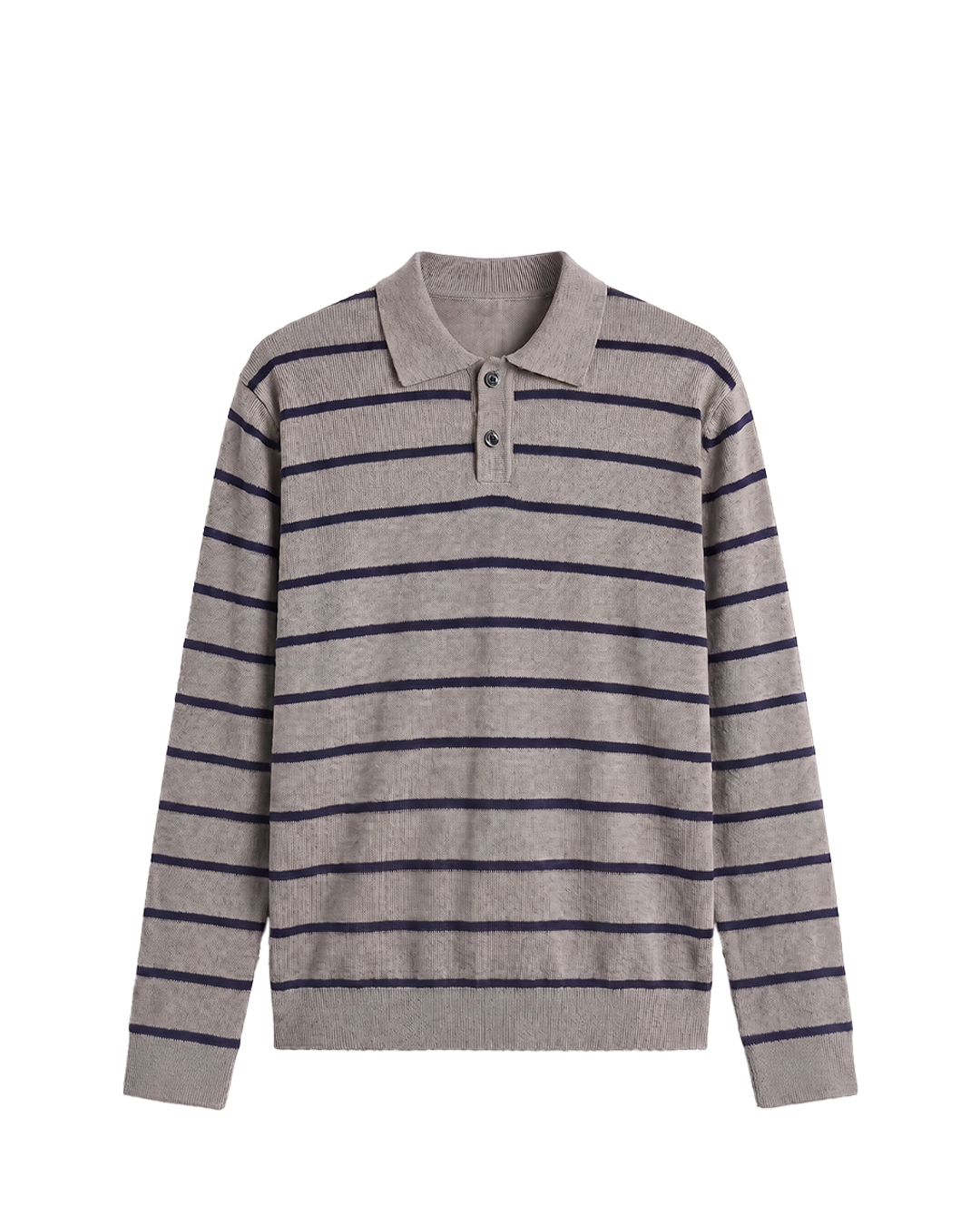 STRIPED POLO KNIT