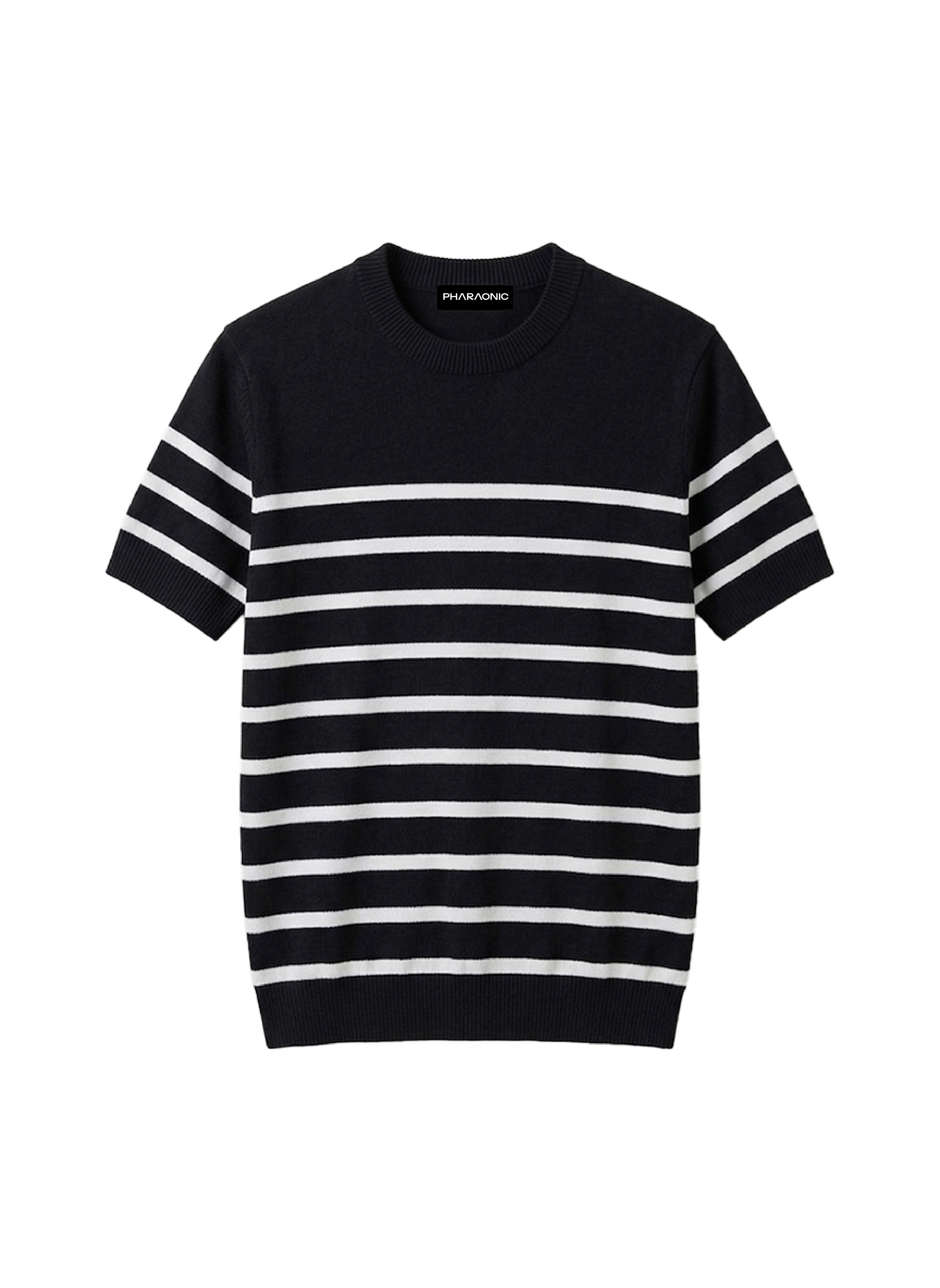 STRIPED KNIT TSHIRT